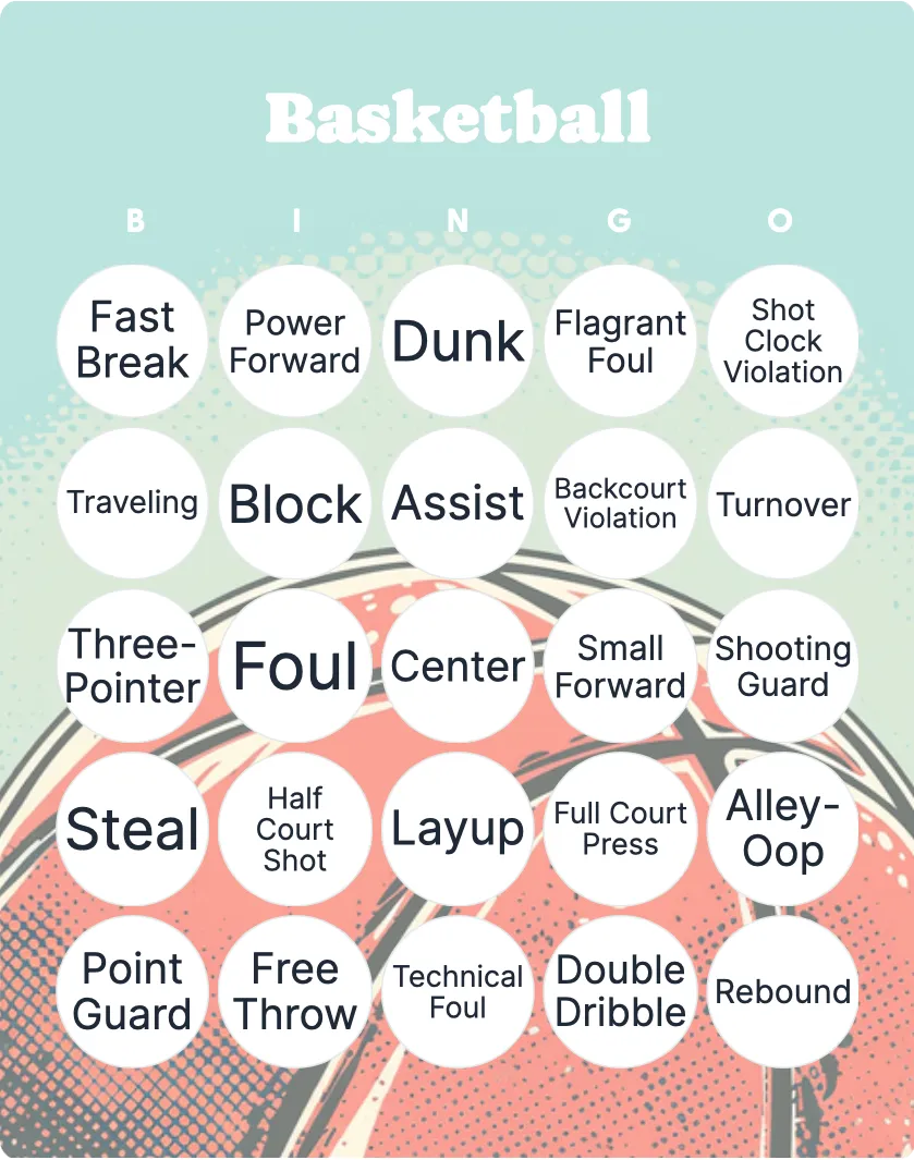 Basketball bingo