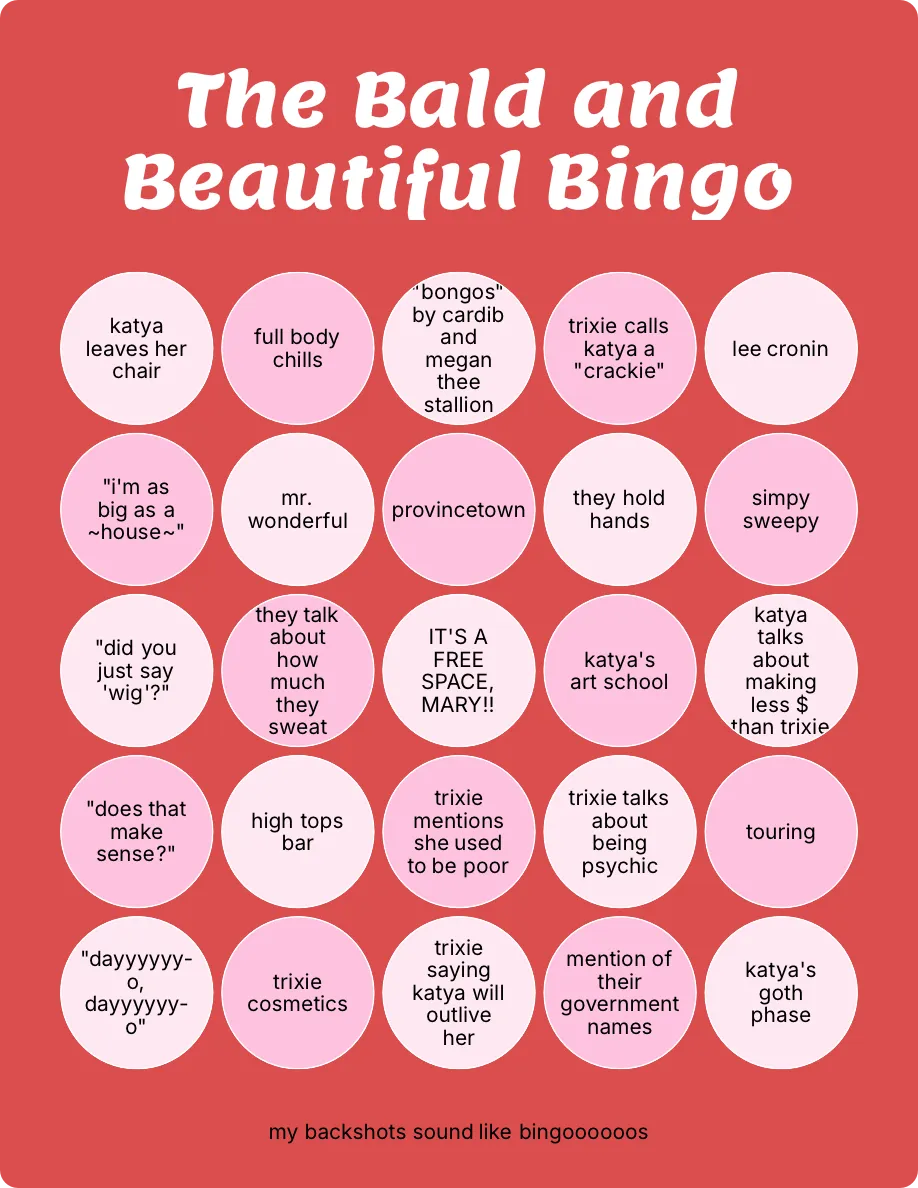 The Bald and Beautiful Bingo