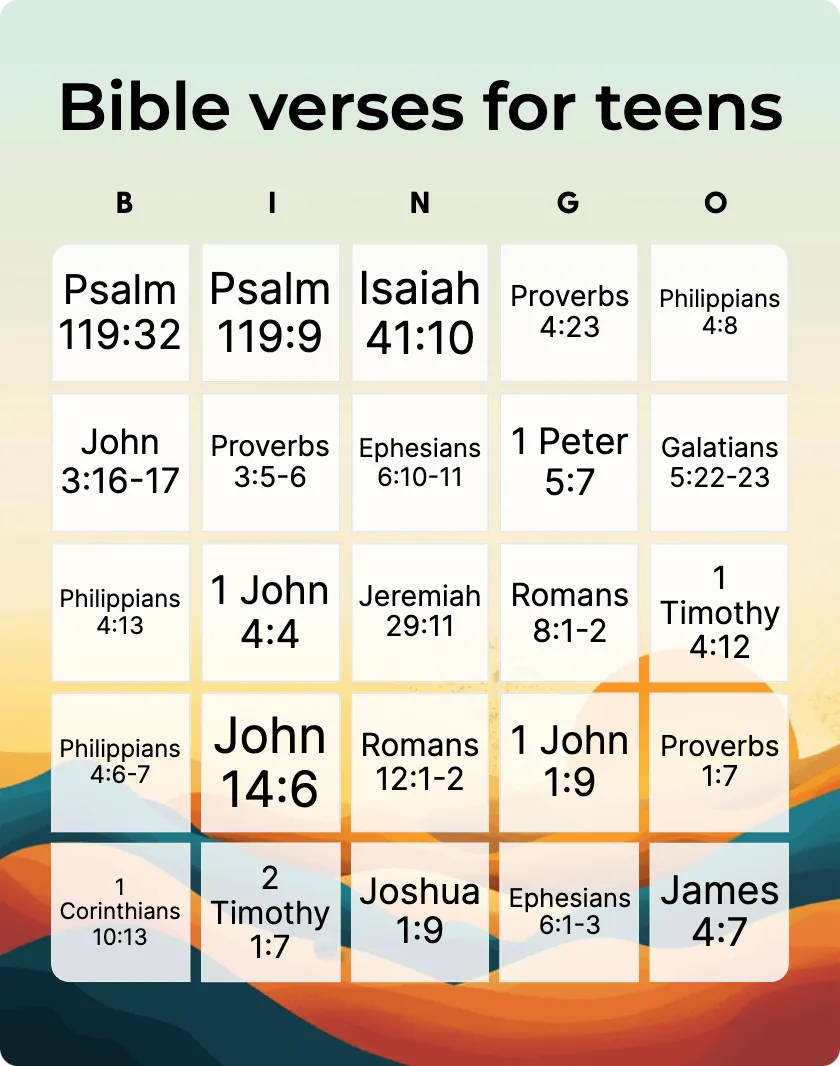 Bible verses for teens