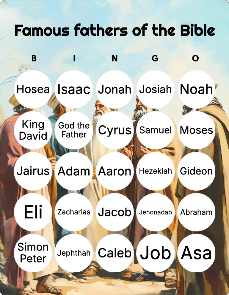 Famous fathers of the Bible