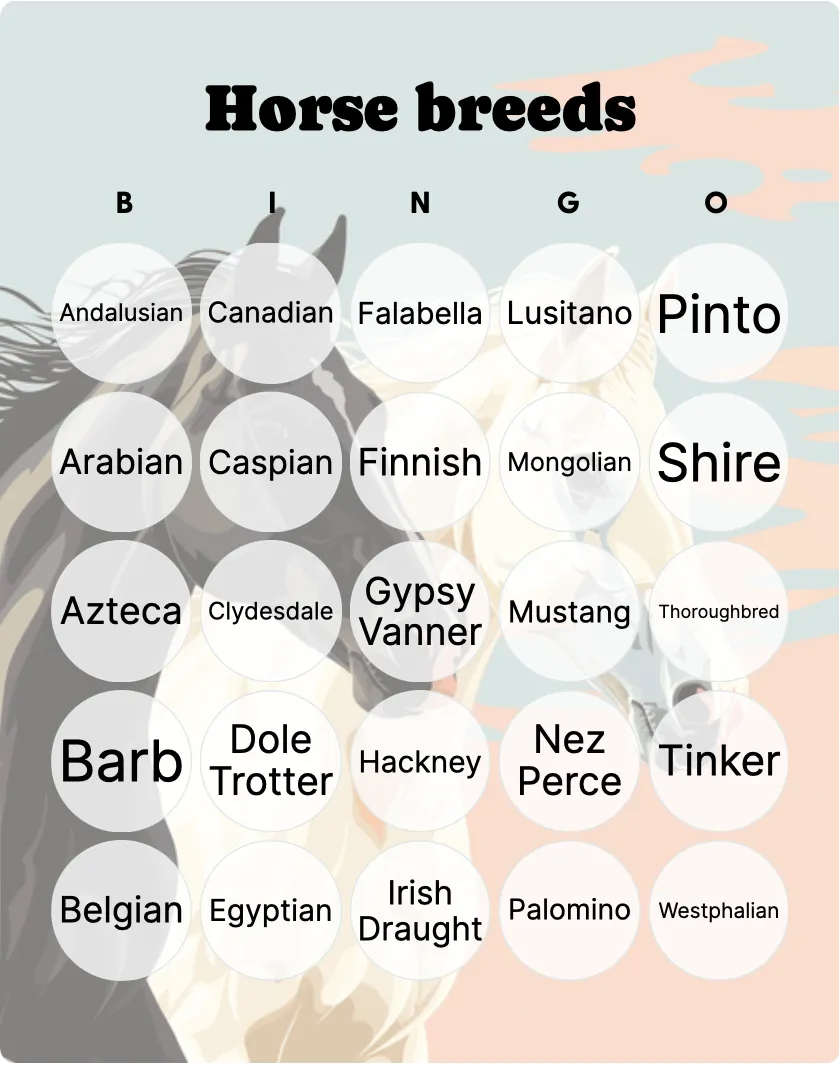 Horse breeds