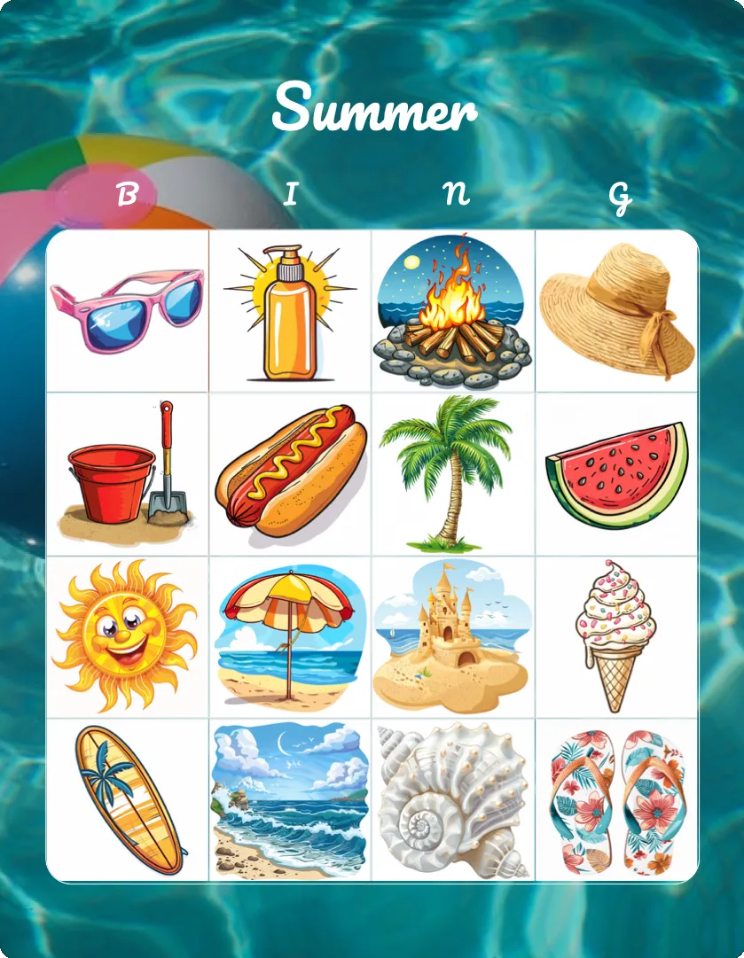 Summer bingo