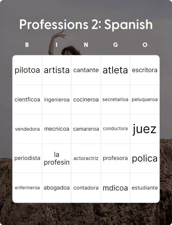 Professions 2: Spanish