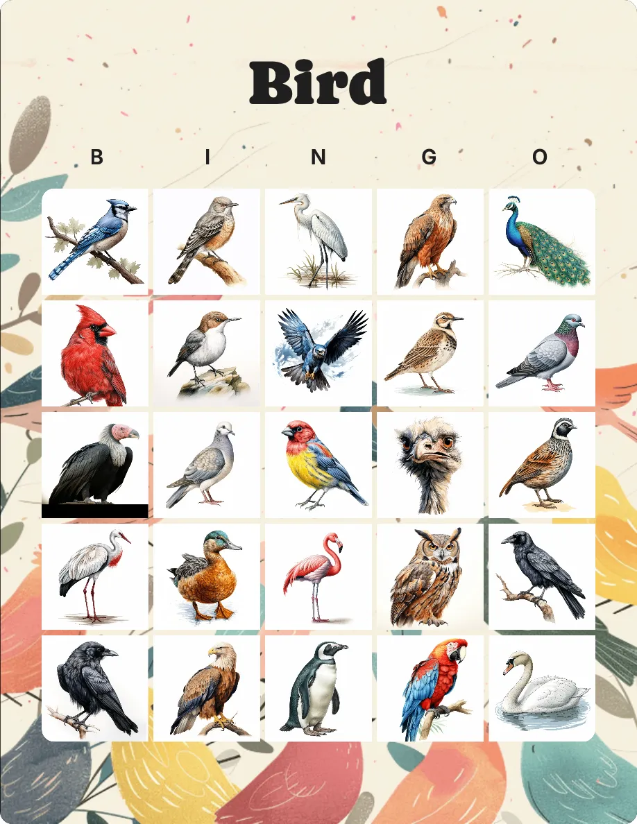 Bird bingo