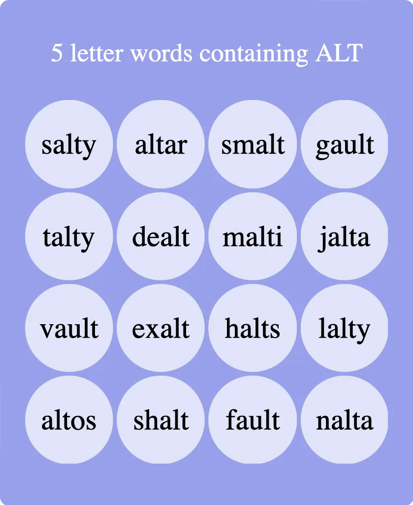 5 letter words containing sice