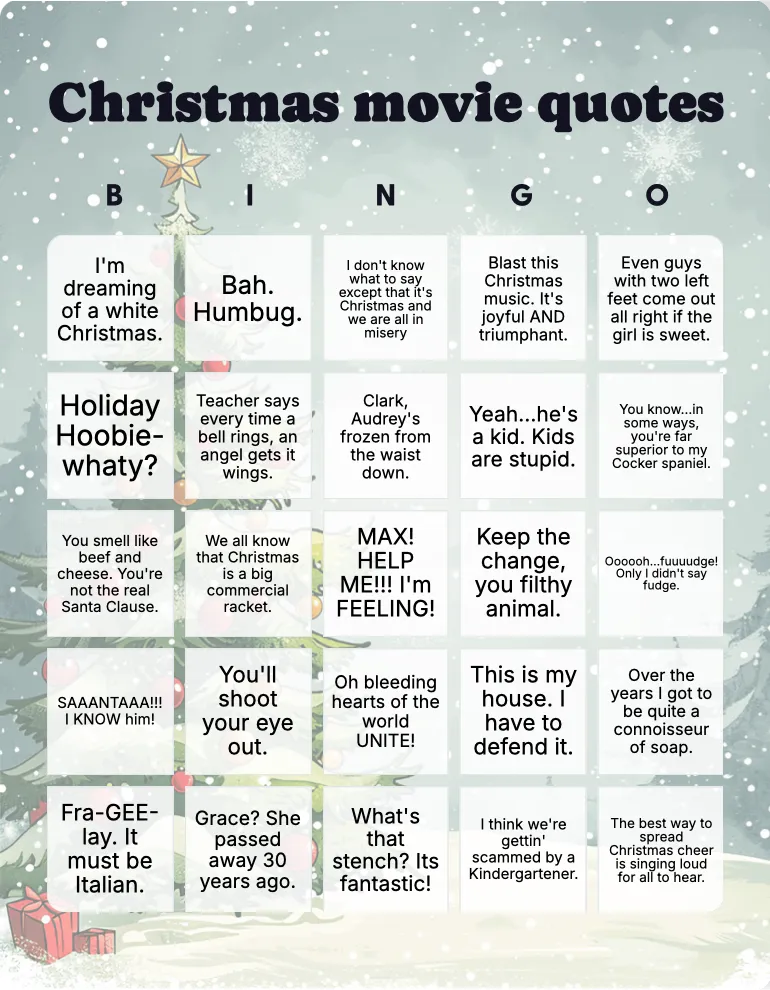 Christmas movie quotes