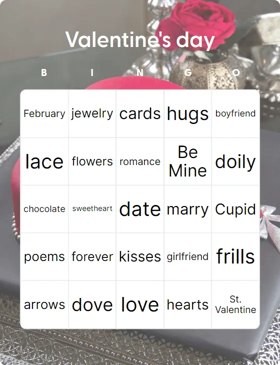 Valentine’s day bingo