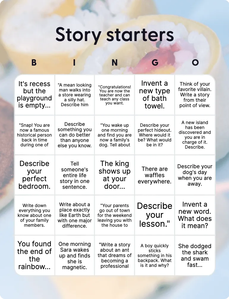Story starters