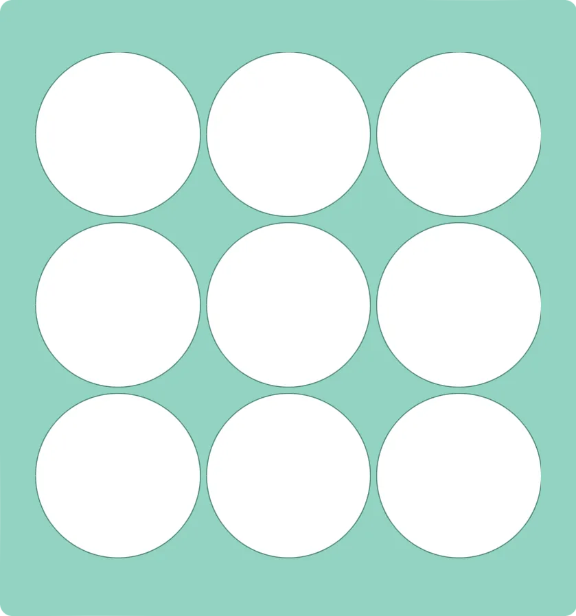 3×3 bingo card template