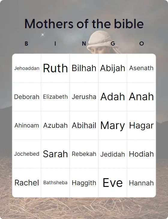 Mothers of the bible