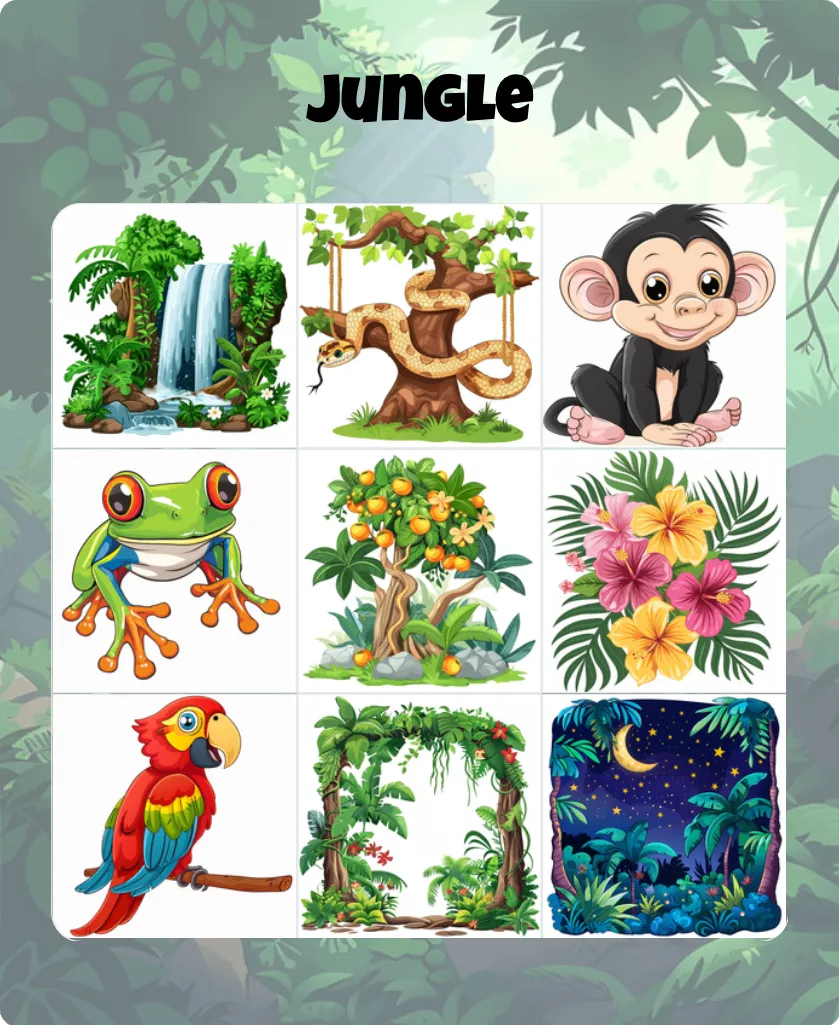 Jungle bingo