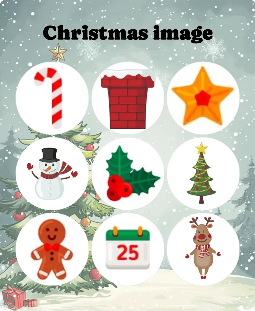 Christmas image bingo