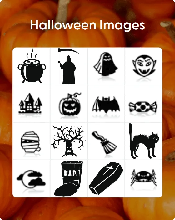 Halloween Images bingo