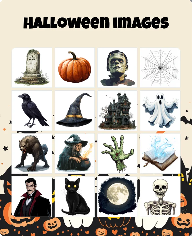 Halloween Images bingo