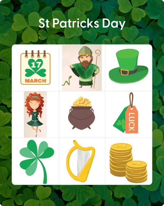 St. Patrick’s Day bingo