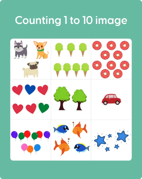 Counting 1 to 10 image