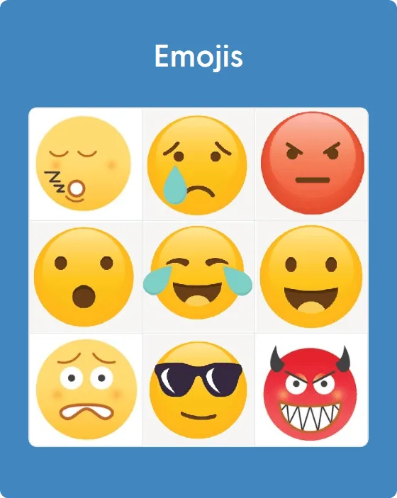 Emojis bingo