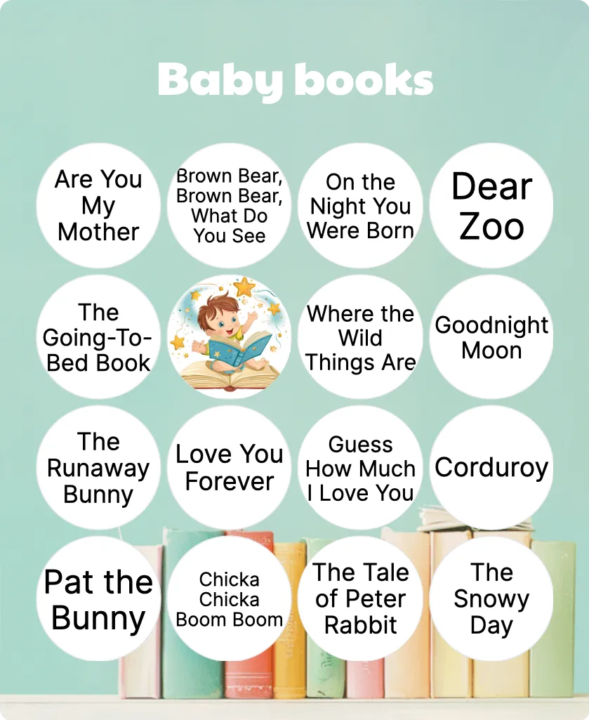 Baby books bingo