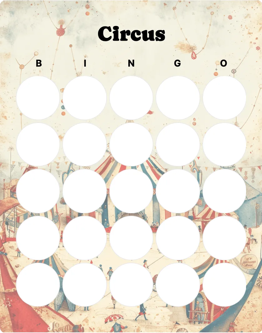 Circus bingo