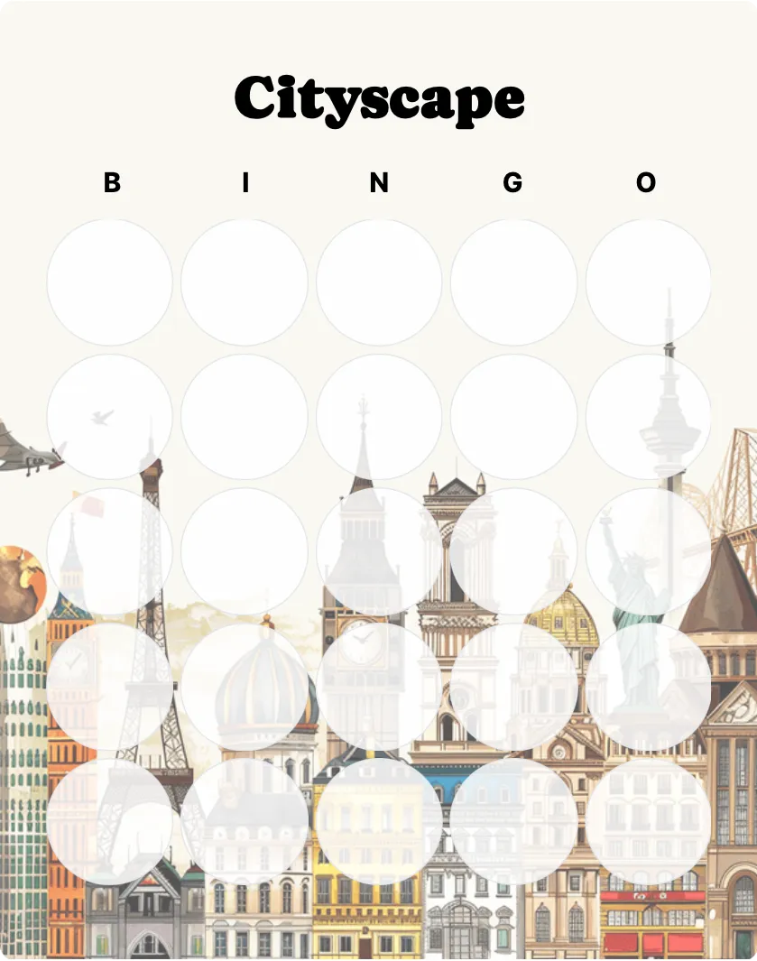 Cityscape bingo