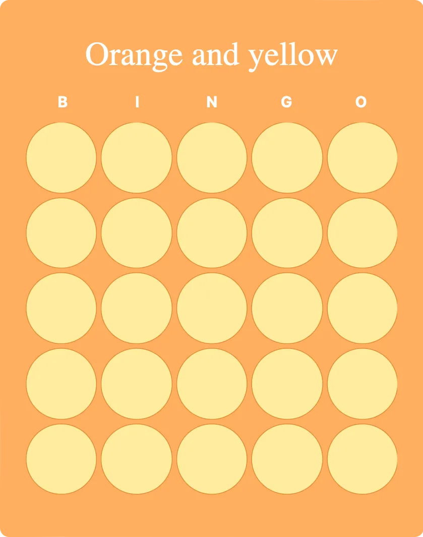 Orange and yellow
