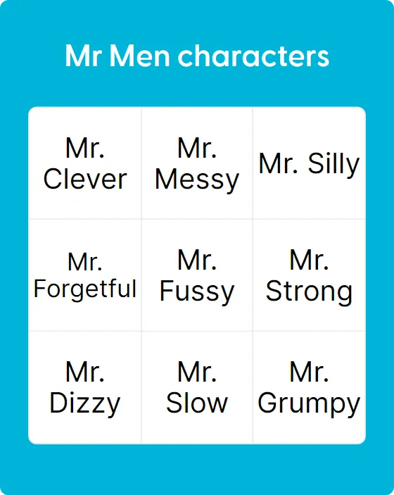 Mr Men characters