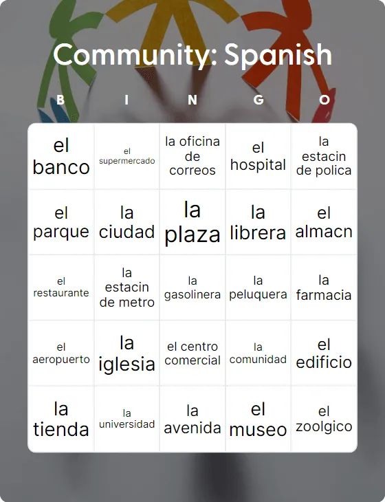 Community: Spanish bingo