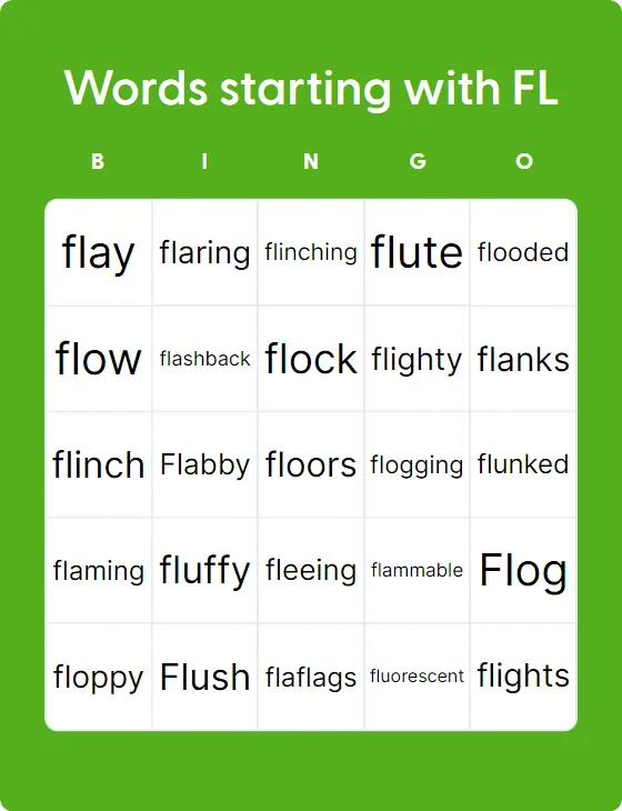 Words starting with FL