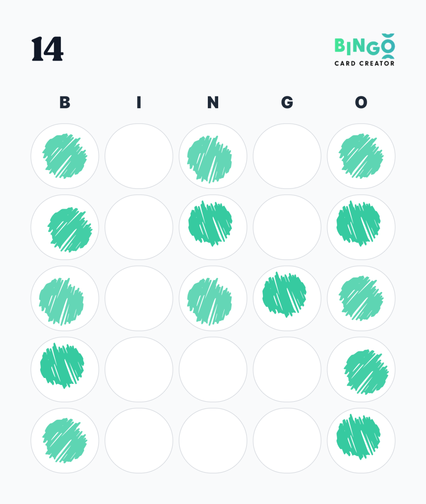 14 bingo pattern