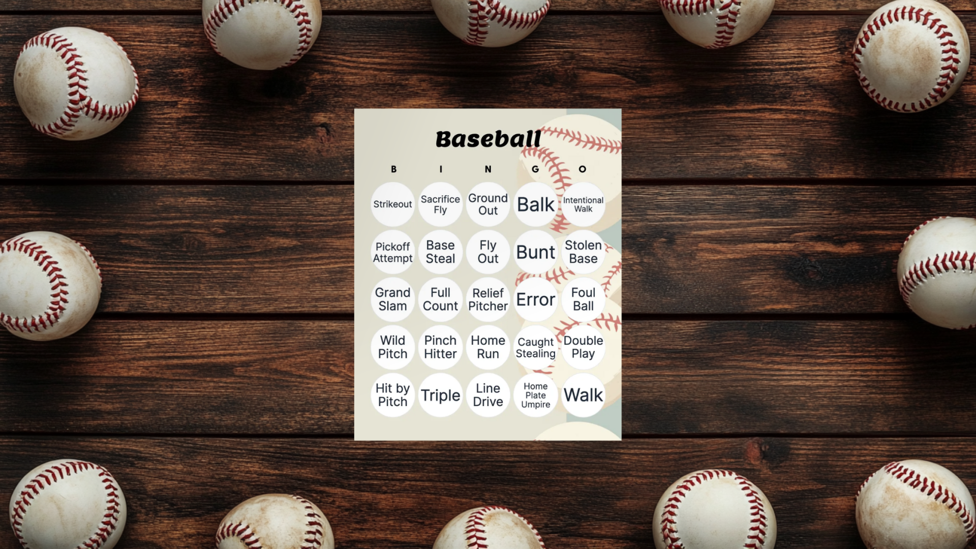 Baseball Bingo: Printable & Customizable - Bingo Card Creator baseball-bingo-printable-customizable-bingo-card-creator