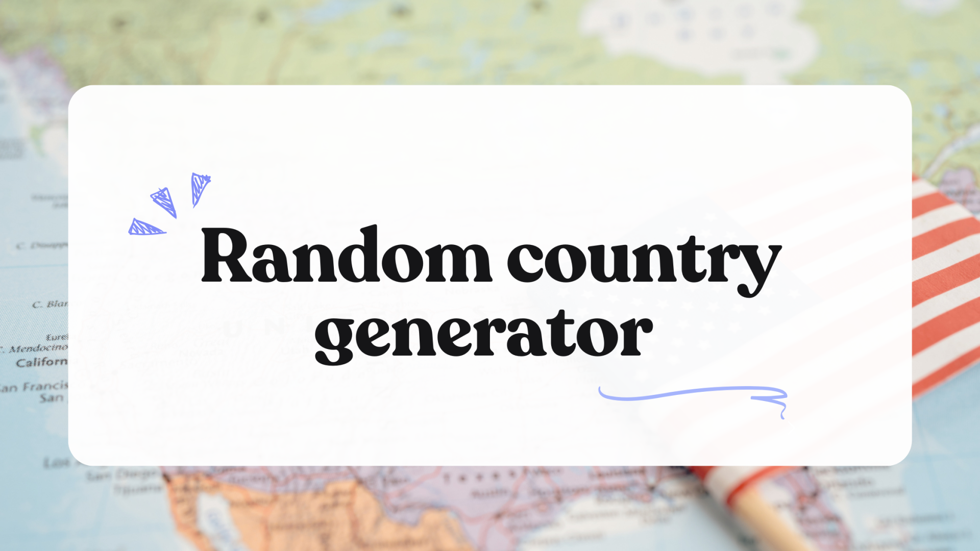 Random Country Generator - Bingo Card Creator