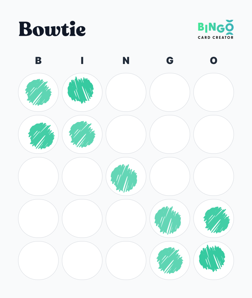 Bowtie Bingo Pattern