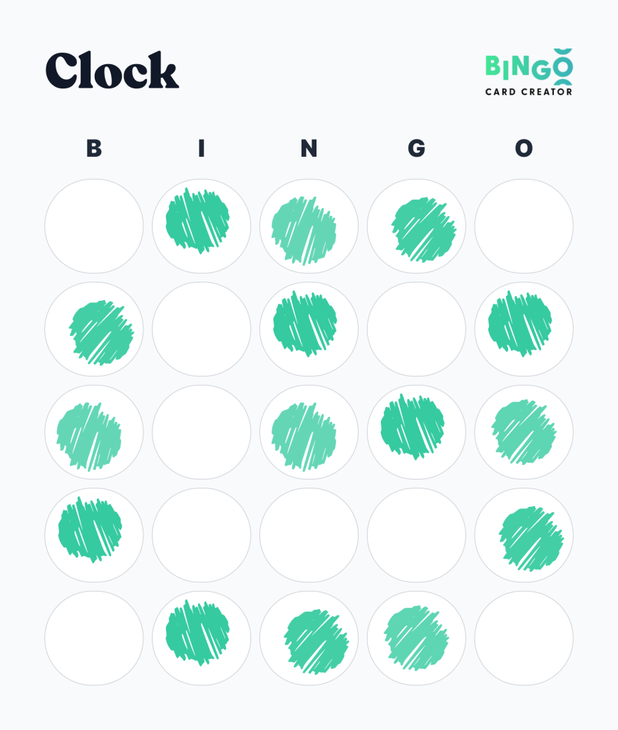Clock Bingo Pattern