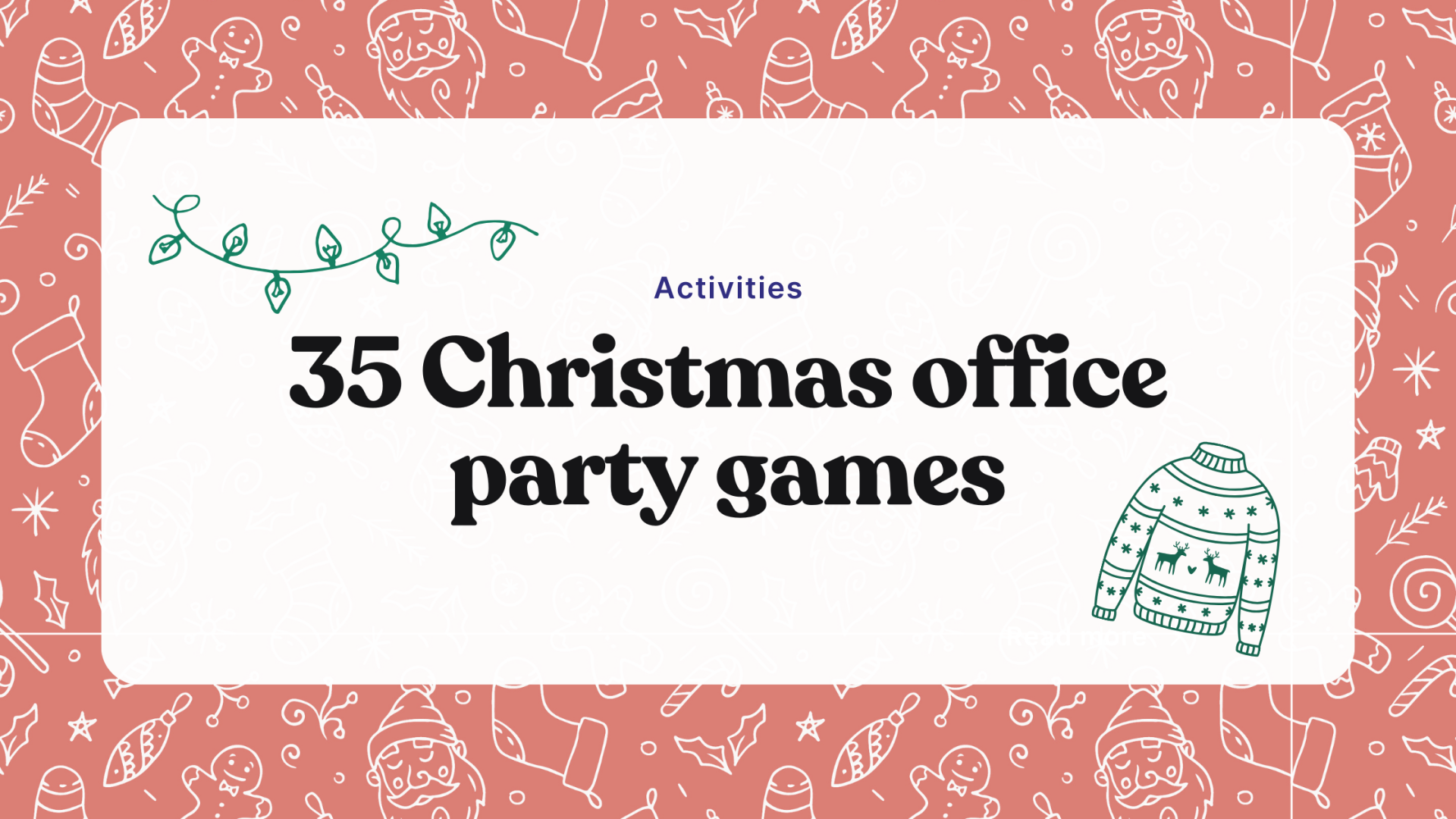 35 Christmas Office Party Games - Bingo Card Creator