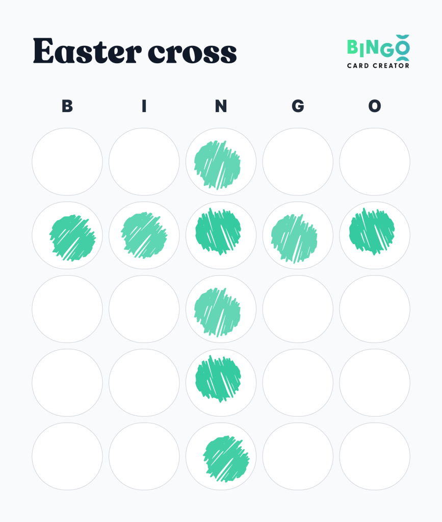 Easter Cross Bingo Pattern