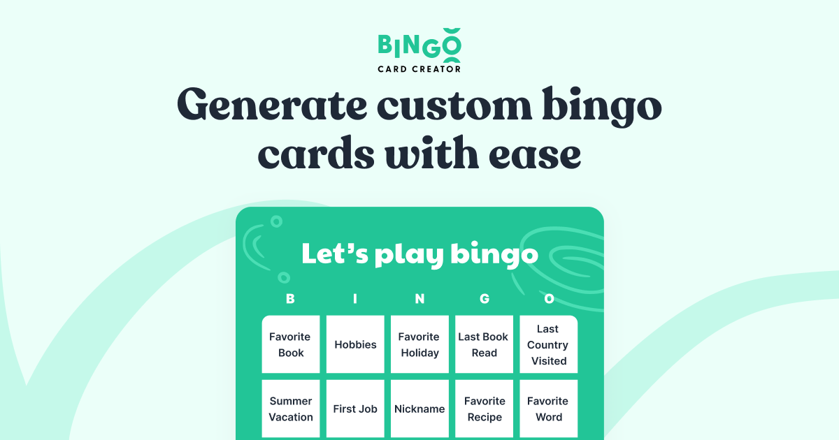 Create Your Own Bingo Cards Free Printable