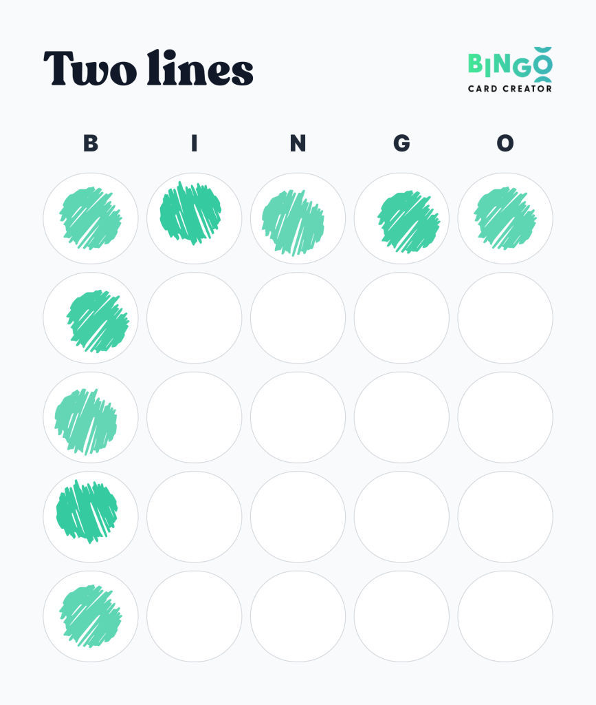 2 Line Bingo Pattern