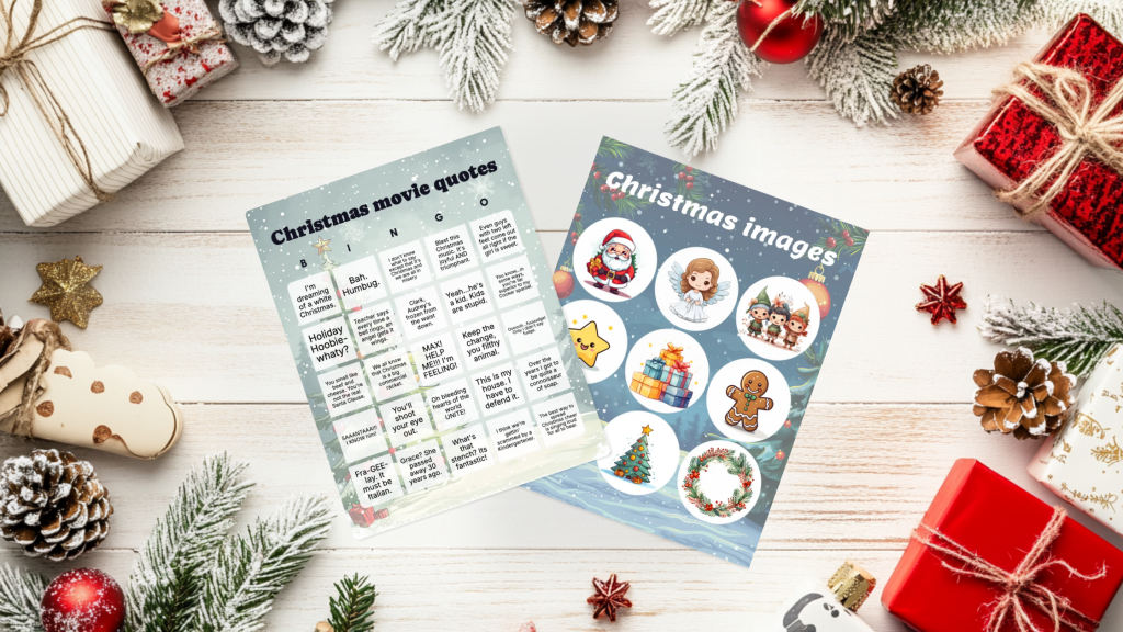 christmas bingo cards