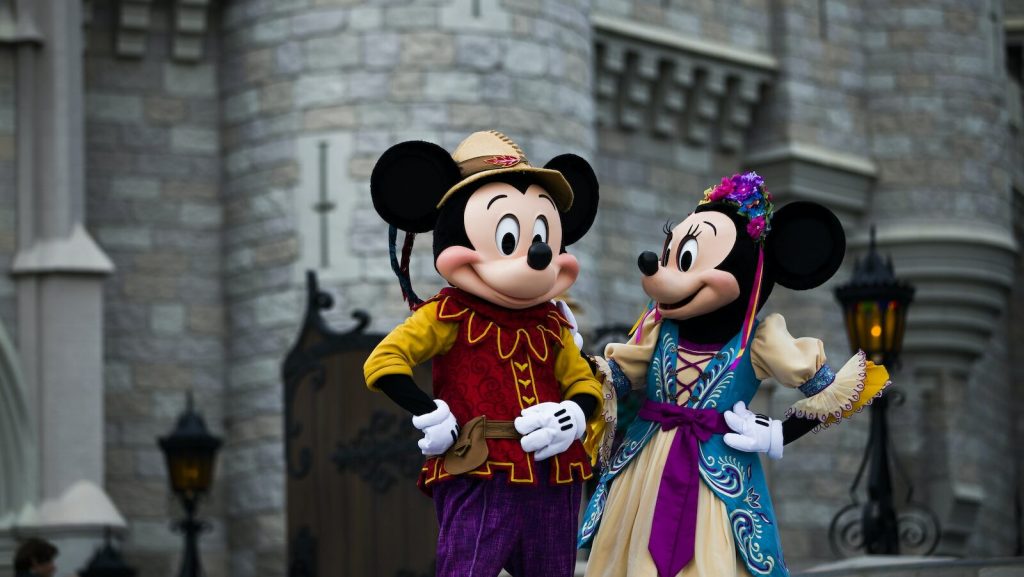 Mickey and Minnie Mouse Mascots