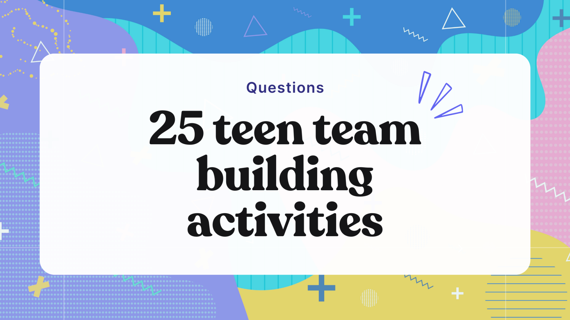 25 Team Building Activities For Teens - Bingo Card Creator